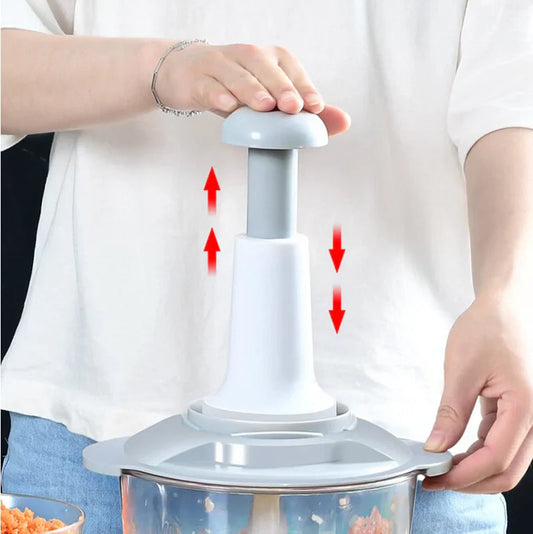 Manual Hand Push Chopper – Quick Vegetable & Fruit Cutter