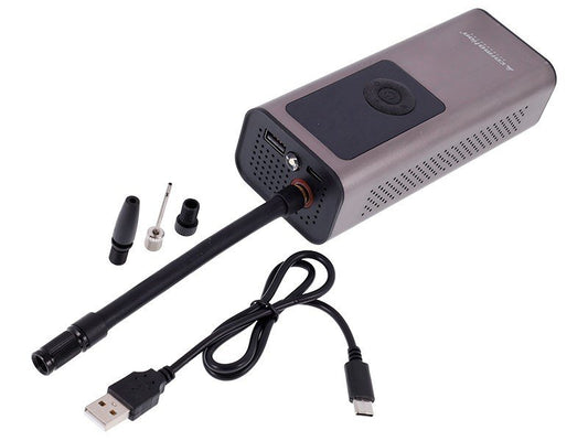 Electric Air Compressor Pump – Portable Digital Tire Inflator 150 PSI with Auto Shut-Off & LED Light for Car, Bike & Sports