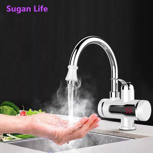Instant Electric Hot Water Heater Faucet – Tankless Tap with LED Display for Kitchen & Bathroom