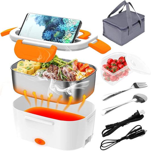 Electric Heating Lunch Box – Portable Dual Power Food Warmer for Office, Car & Travel