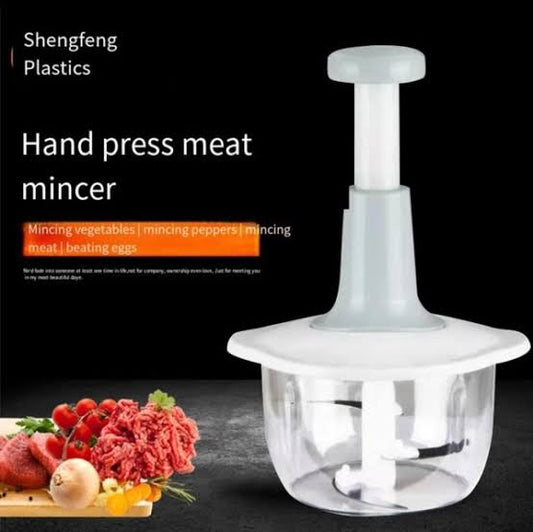 Manual Hand Push Chopper – Quick Vegetable & Fruit Cutter